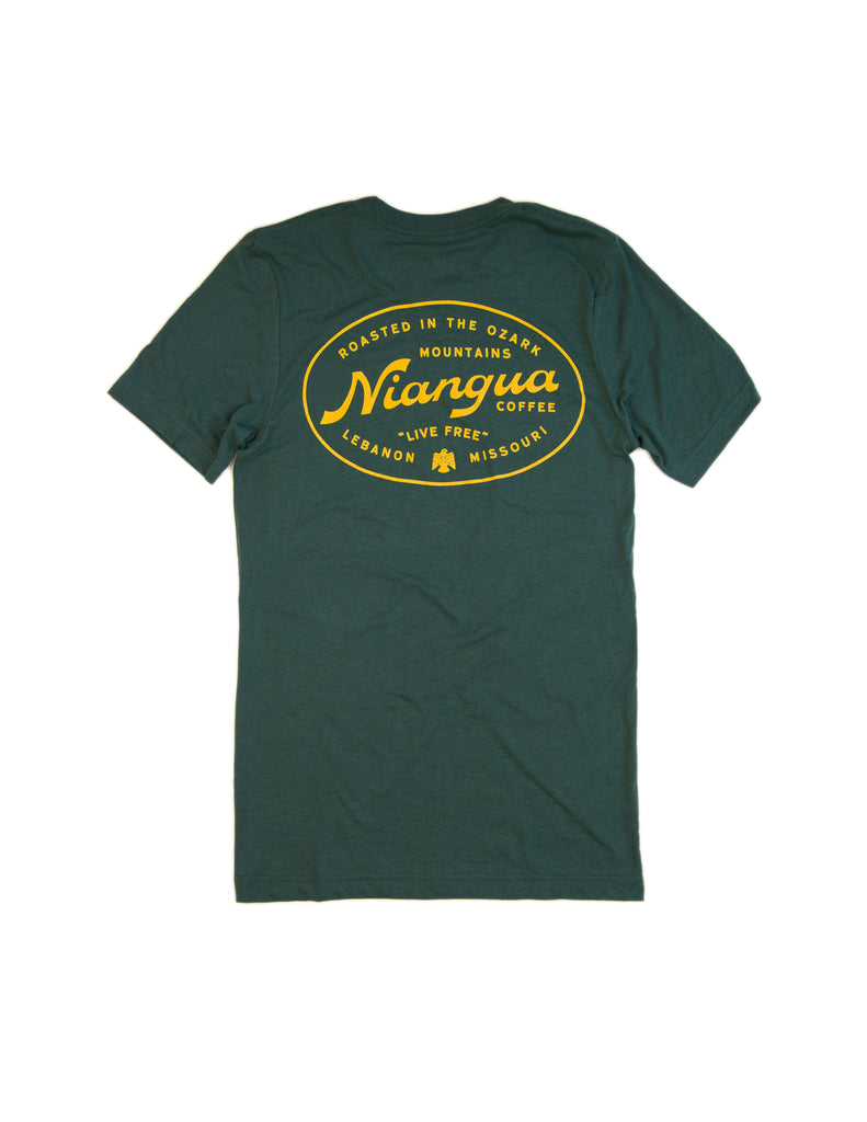 Green Campground Tee Shirt - Back